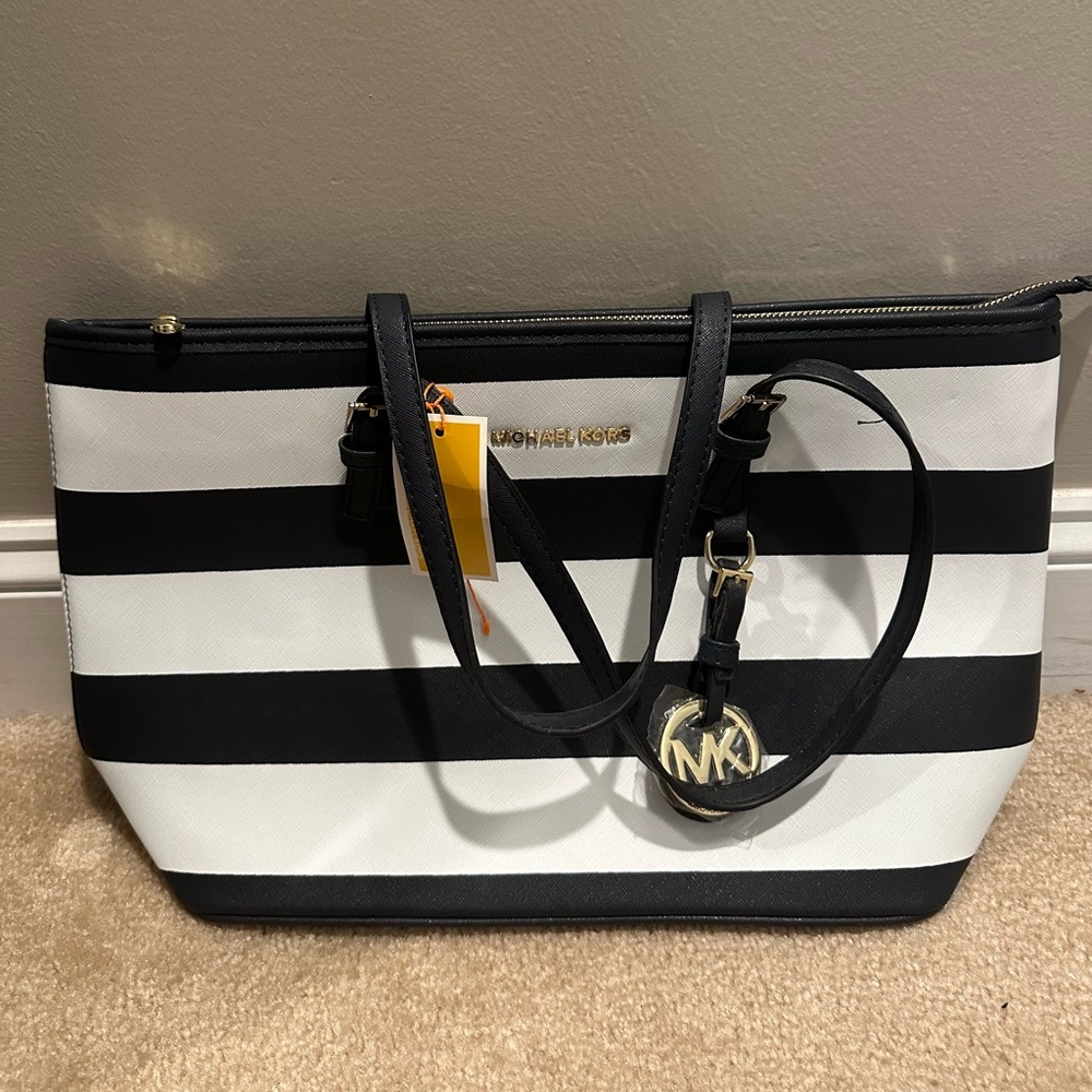 Blue and white Michael Kors bag NWT